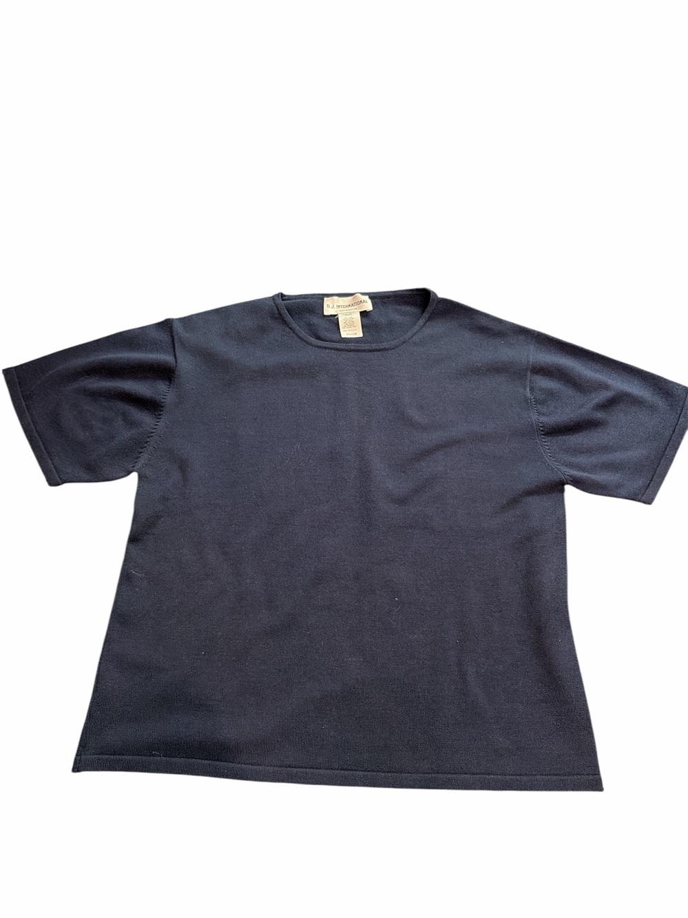 Classic Short Sleeve Crewneck Tee in Navy